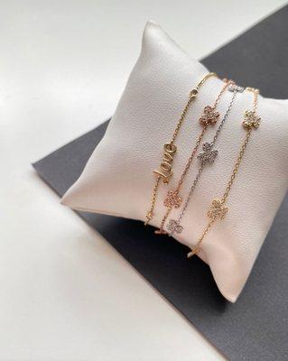 Dainty Diamond Bracelets - Chantilly Jewels, a jewelry store in Miami, FL