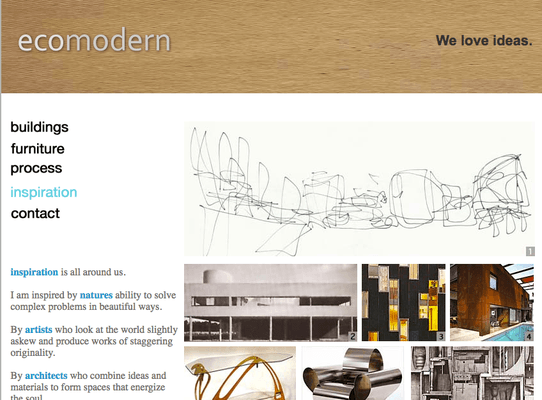 Website for Modernist Architect in Berkeley