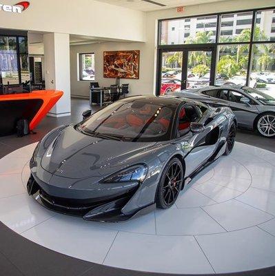 McLaren 600LT sparkling in our showroom!