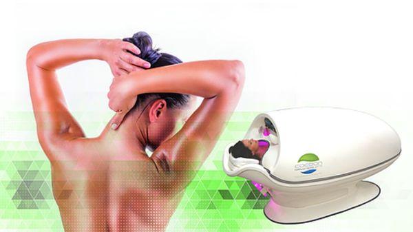 Cocoon infrared dry heat Sauna Pod*** 8 different options offered on the wellness pod.