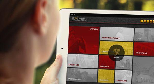 We partnered with USC to convert their admissions book into an interactive iPad application.