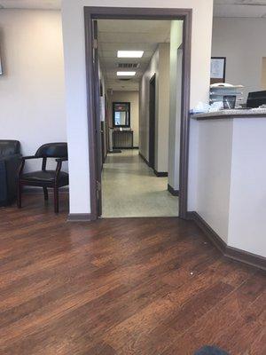 Patient waiting room area