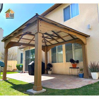 Fixed and installed 12x16 Gazebo (wood) by Top Builderz