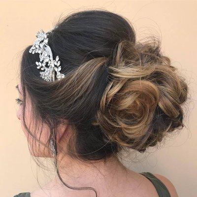 Bridal updo