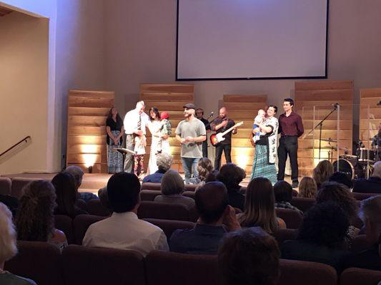 Baby dedications at Crossroads Church!