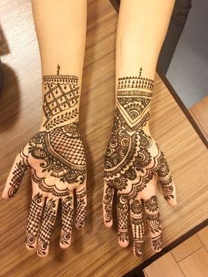 Semi bridal henna