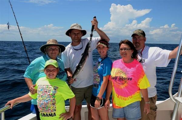 Family friendly fishing with kids with distractioncharters.com