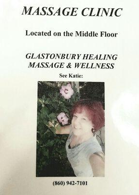 My office  is located on the middle  floor  at 78 Eastern Blvd Glastonbury CT, in with Wolf Spirit Accupuncture.