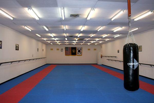 Main dojang with heavy bag