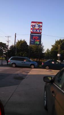 US Gas sign on Hammonds Ferry Road.