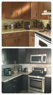 Before and after of my renovation