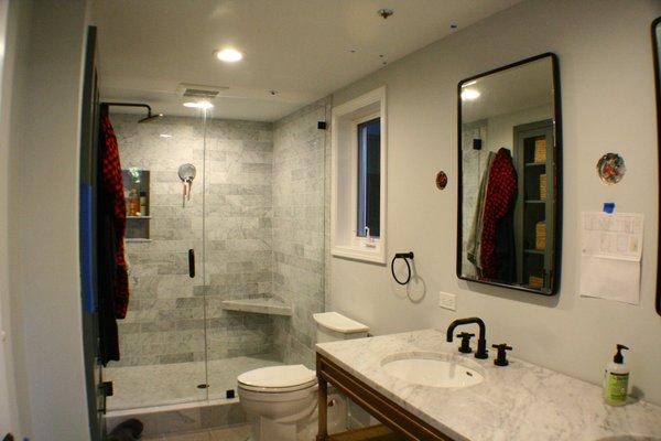 Greenwich Bathroom Remodel After. Photo courtesy of Hannah Collins Designs