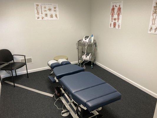 The treatment rooms at Somers Sport and Spine are fully loaded with state of the art equipment to get you back to doing the things you love!