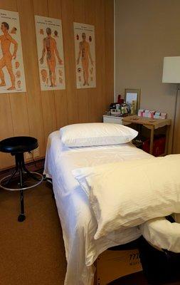 Warm, cozy, welcoming treatment spaces.