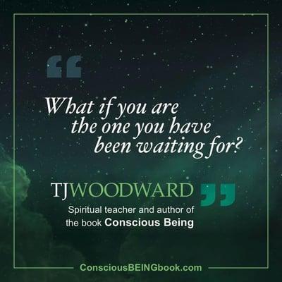 Quote from TJ Woodward's book, Conscious BEING: Awakening to Your True Nature.