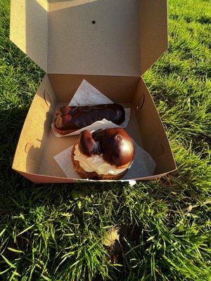 Chocolate Eclair, Cream Puff