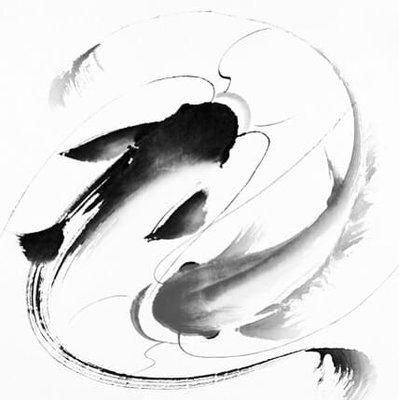 Yin and Yang-two opposites force to from everything in the world.