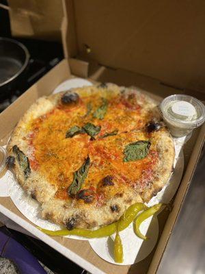 Vegan margherita