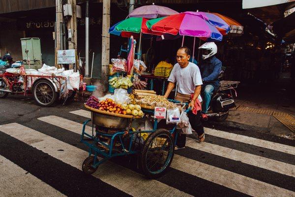 Thailand street vendor