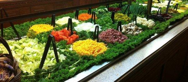 Plastic Kale For Salad Bar Display.