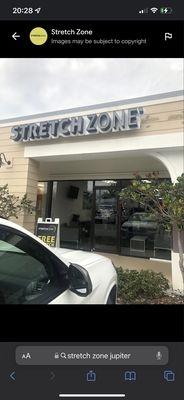 Front of stretch zone