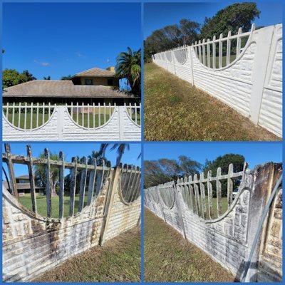 BEFORE & AFTER
Fence cleaning & House Cleaning