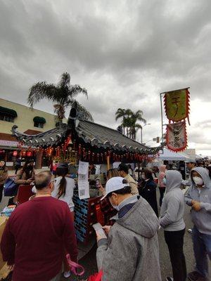 Chinese crepe stall