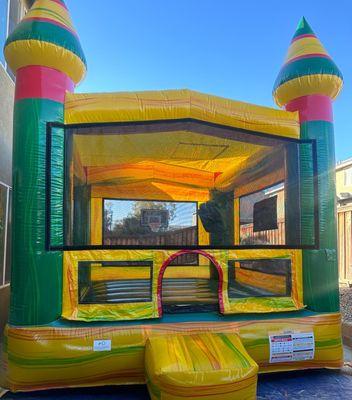 13 x 13 bounce house with basketball hoop