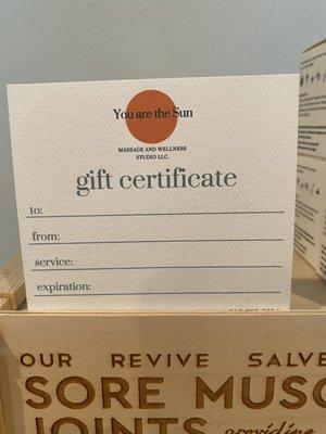 Gift Certificates