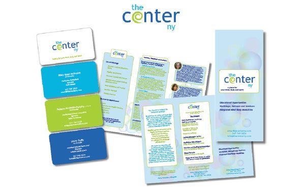 Logo, business card and brochure design/production for The Center NY