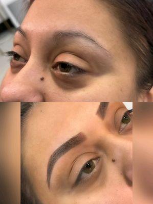 New set of brows ombré powder brows