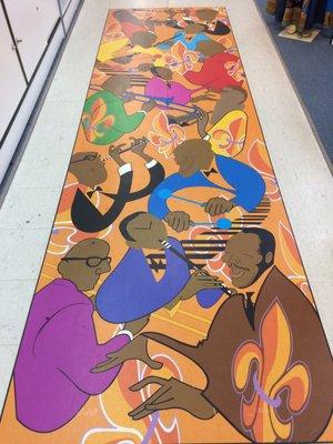 Beautiful mural/walk-way in the entrance of the store