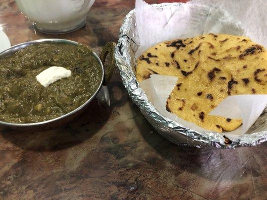 Sarson ka saag makki di roti