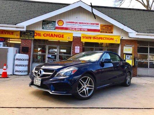 Performed first maintenance service on this beautiful '16 Mercedes-Benz E-Class