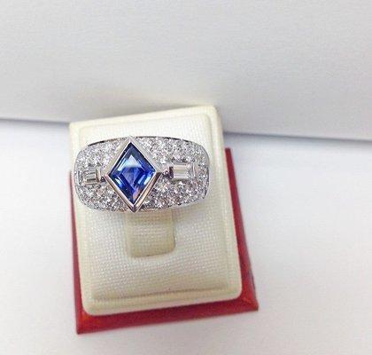 Sapphire & Diamond Ring