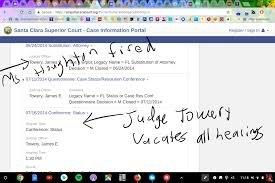 At the first hearing after I fired Ms. Houghton and Ms. Amini, Judge Towery vacated all of my hearings.