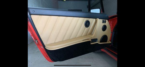 Clean clean gorgeous door panels.