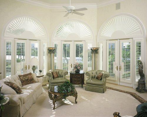 Castle Shutters designed and installed these interior custom shutters in Malibu, CA.