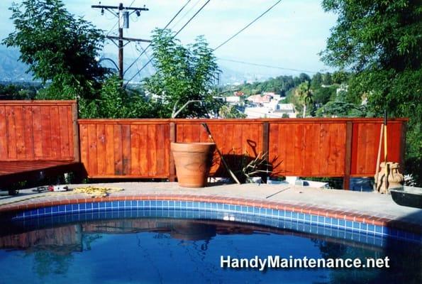 Wood fence repairs