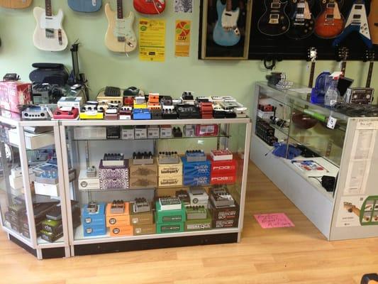 New EHX and TC Electronics, tons of used pedals too!