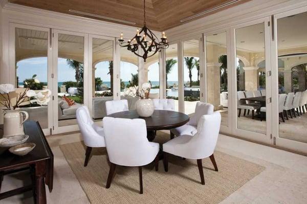 Kolbe wood clad impact folding door