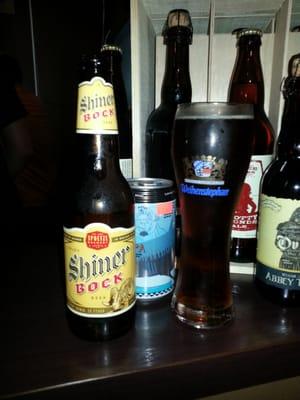 I found some GOOD Texas beer, Shiner Bock.