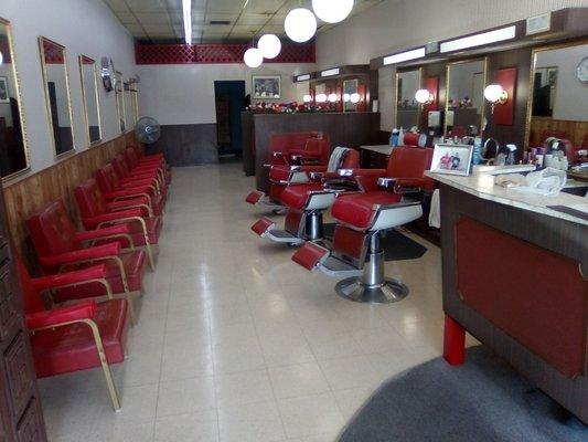 The plaza barber shop remodeled, Stop by and enjoy the look and feel of a traditional barber shop.