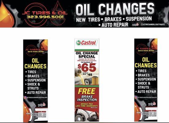 Oil Change Special & Other Services