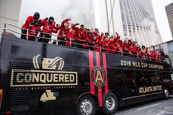 During the MLS parade