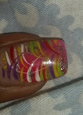 Very artistic nails