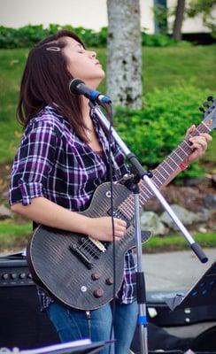 Allison from our first teen ensemble Electric Foot at Mercer Island Summer Celebration