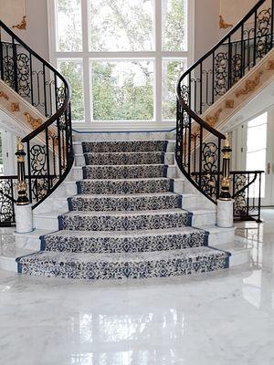 intricate stair runner