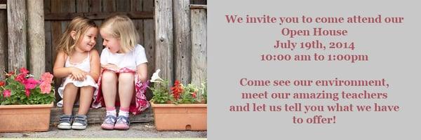 Stepping Stone Montessori School, Cumming would like to invite you to come tour our school on July 19th between 10 am and 1 p...