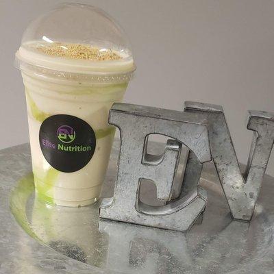 Our Key Lime Pie shake. Delicious & nutritious!